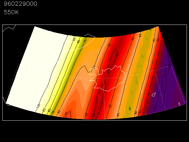 carte de PV MIMOSA avec des mesures GOMOS et certaines stations NDSC