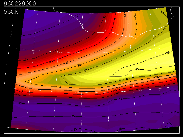 carte de PV MIMOSA avec des mesures GOMOS et certaines stations NDSC